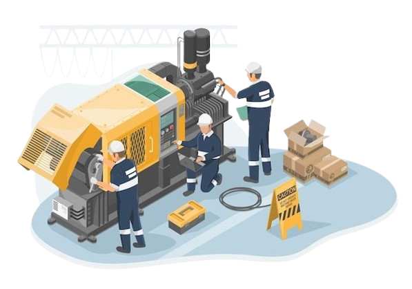 Instalasi genset PT Menara Sarana Tama